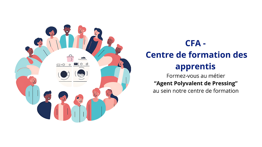 CFA venez découvrir le métier d’Agent Polyvalent de Pressing au sein notre établissement a