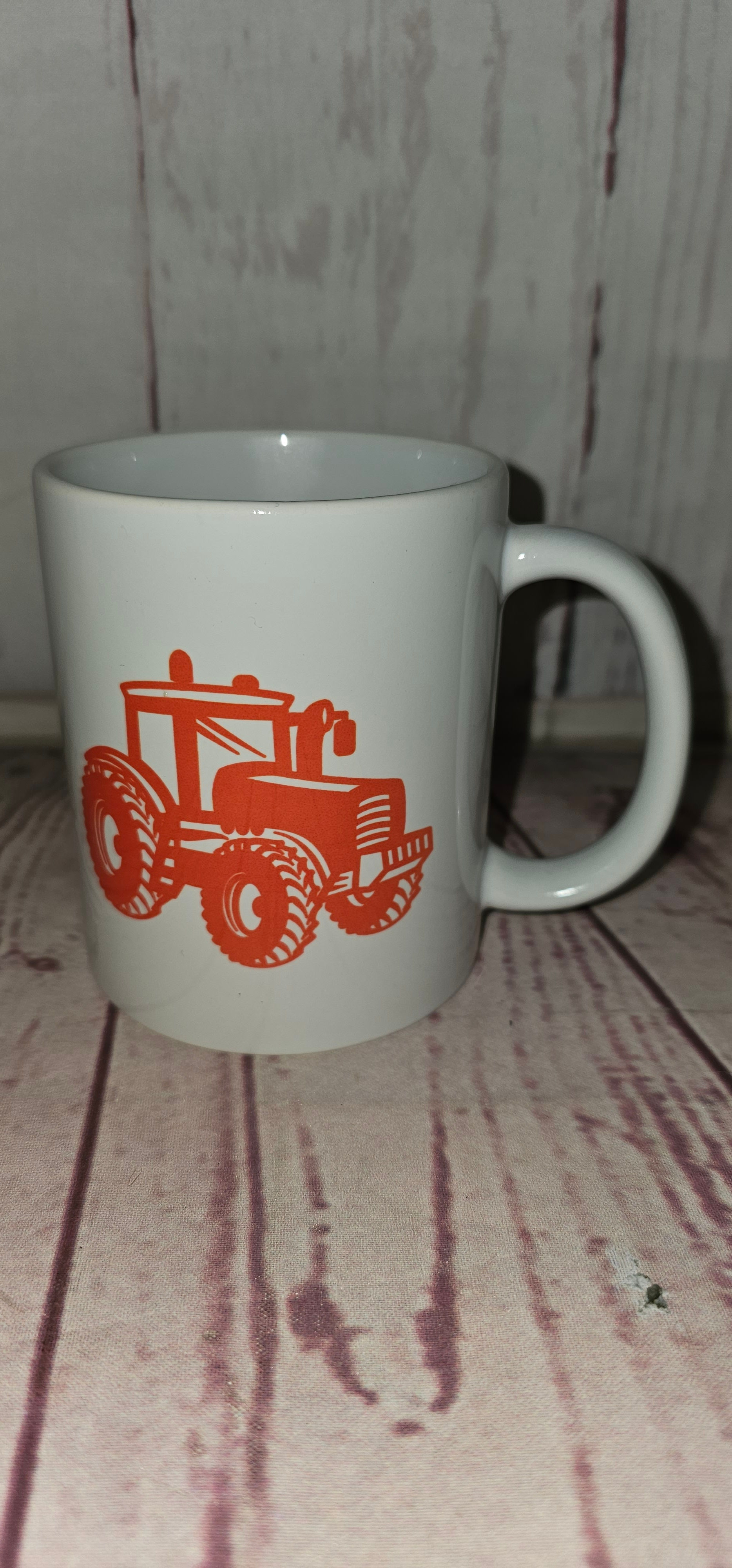 Red Tractor mug