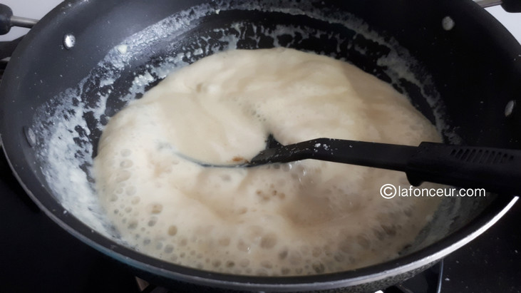 Add Brown sugar or Jaggery