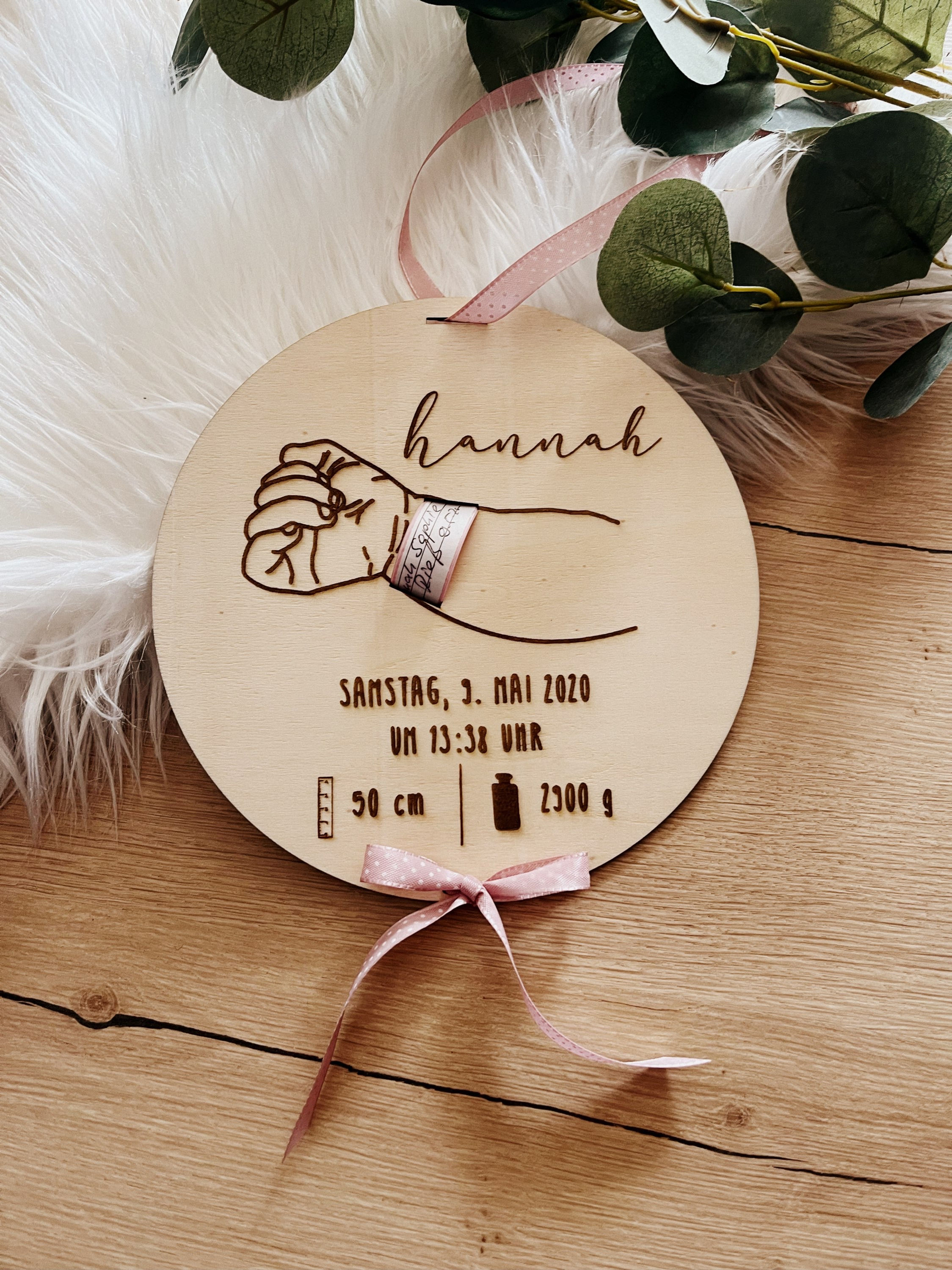 Namensarmband - Schild