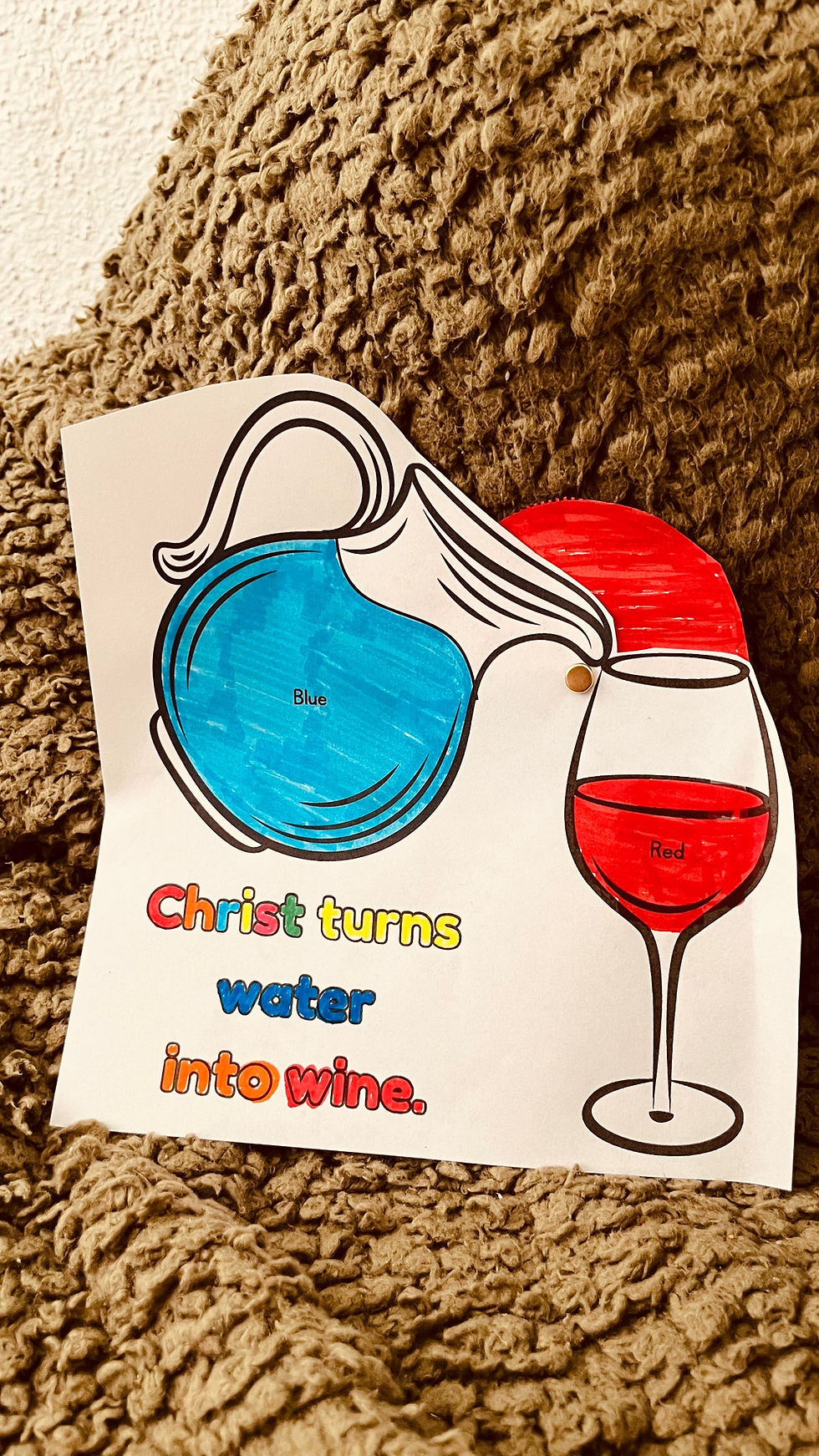 Freebie Water Into Wine Bible Craft PDF MHR