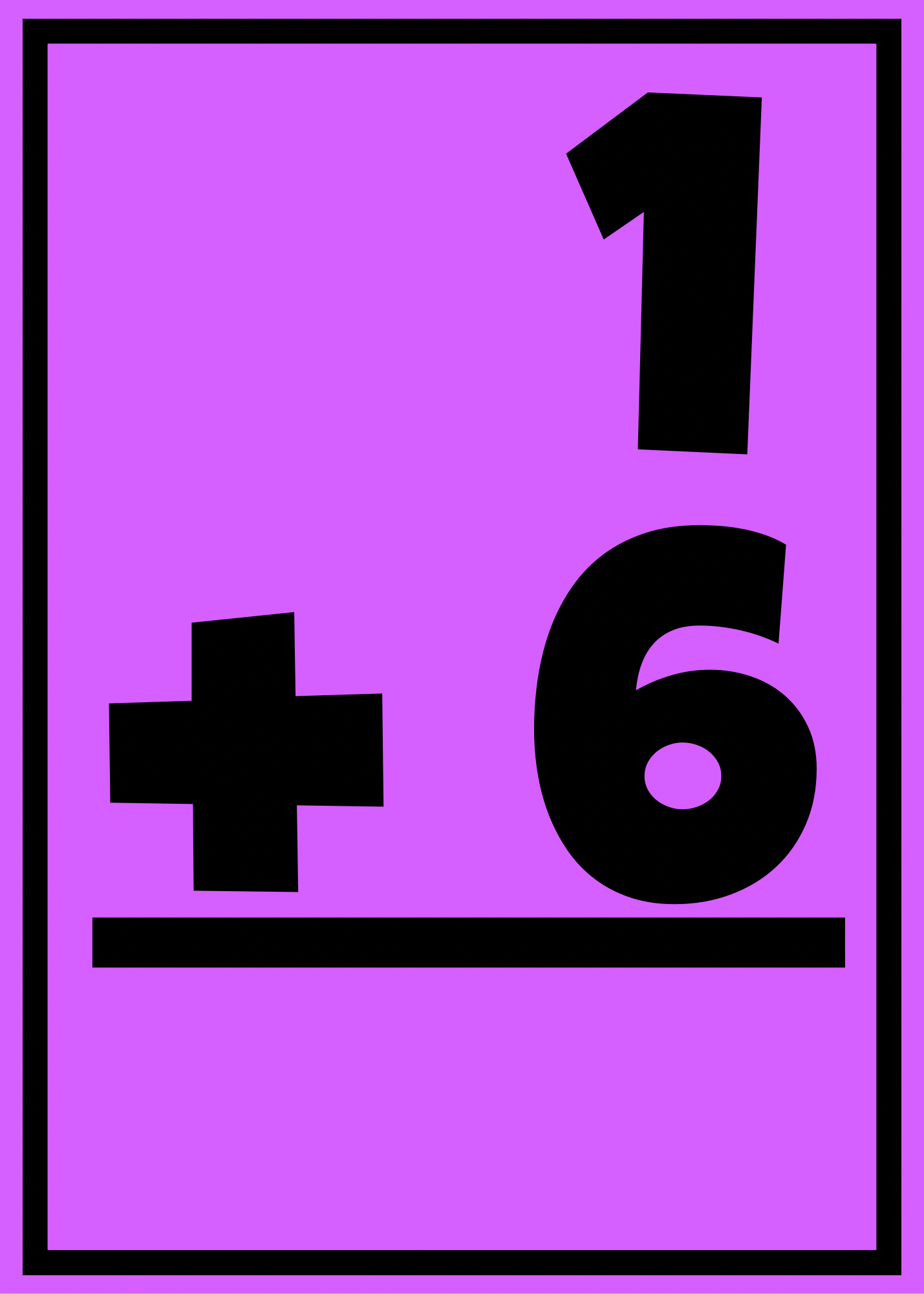 6’s Addition Math Facts PDF