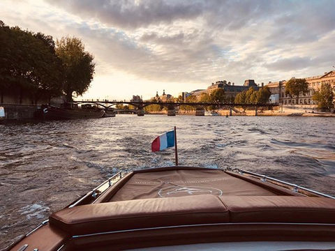 vintage luxury boat Paris