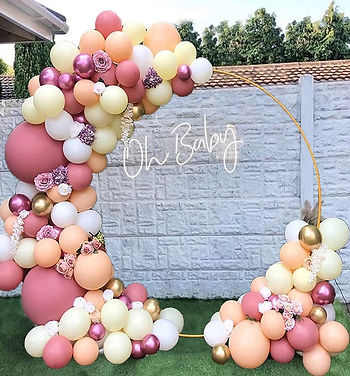 Arche de ballon rose