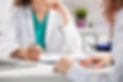 Nurse talking with patient