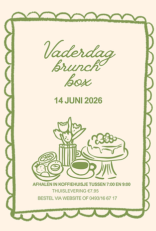 Brunchbox, ontbijtbox Vaderdag Veurne