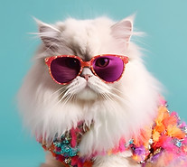 Fairy Kei style ragdoll cat in the fashionable design, wearing eyeglasses.jpg