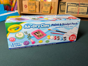 Crayola Air-Dry Clay, Part 1: Making a Crayon-Shaped Wall Pocket
