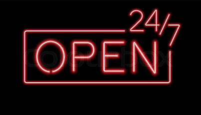 open 24/7