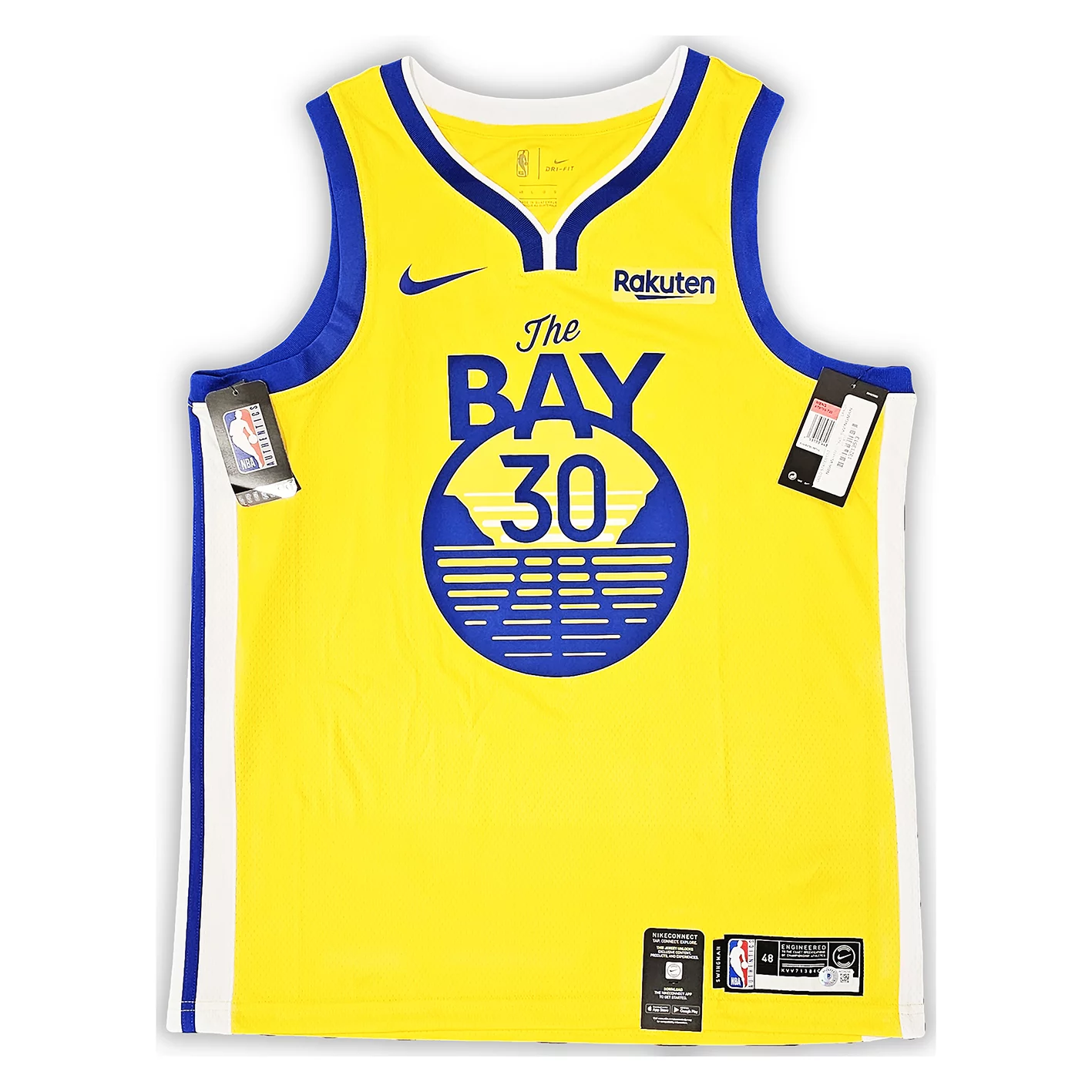 Thumbnail: Maillot NBA Golden State Warriors Statement swingman signé par Stephen Curry