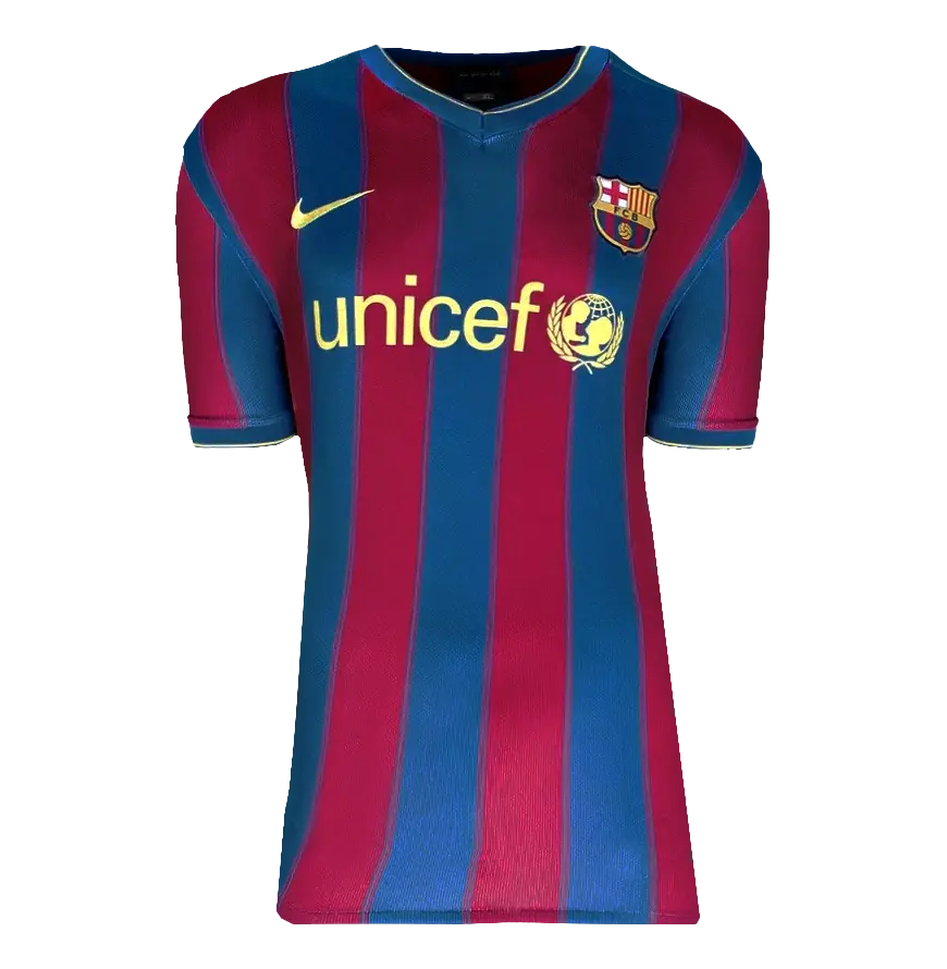 Miniature : Maillot FC Barcelone 2010 signé par Lionel Messi et encadré FCB Officiel