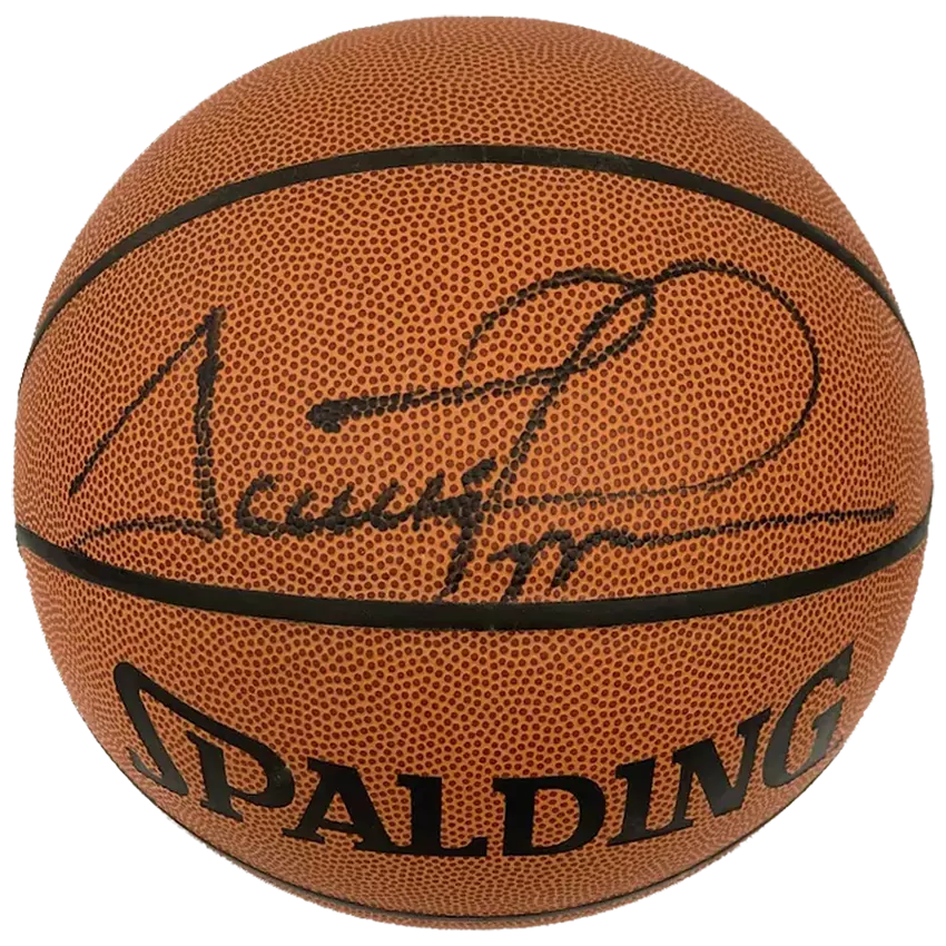 Ballon basket NBA Spalding All Court officiel signé par Scottie Pippen