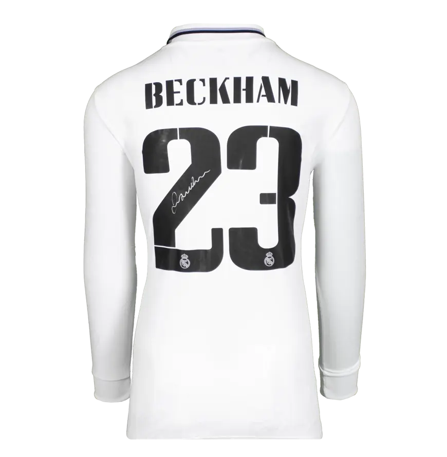 Miniature : Maillot Real Madrid moderne signé par David Beckham et encadré