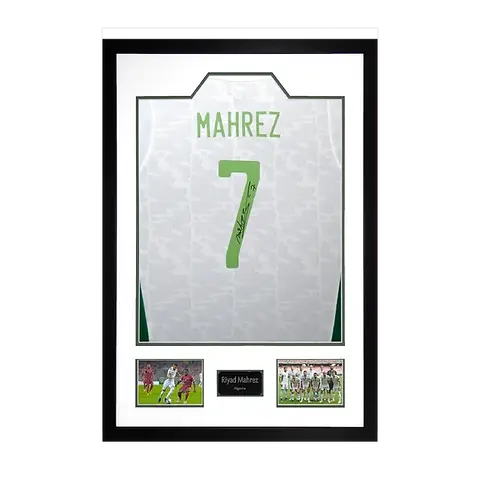 Flocage Officiel - Algerie, Mahrez, 2020, Away, Blanc – Footpress