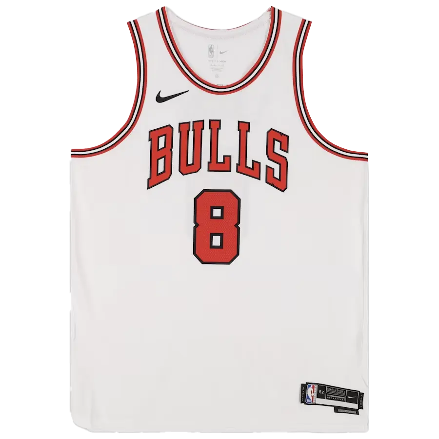 Miniature : Maillot basket NBA Chicago Bulls Association authentic signé par Zach LaVine