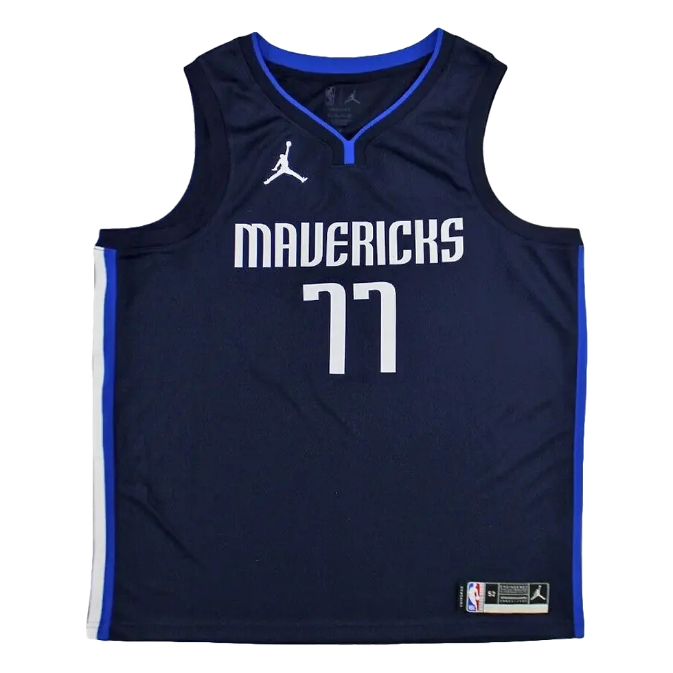 Miniature : Maillot NBA Dallas Mavericks 2022 Statement swingman signé par Luka Doncic