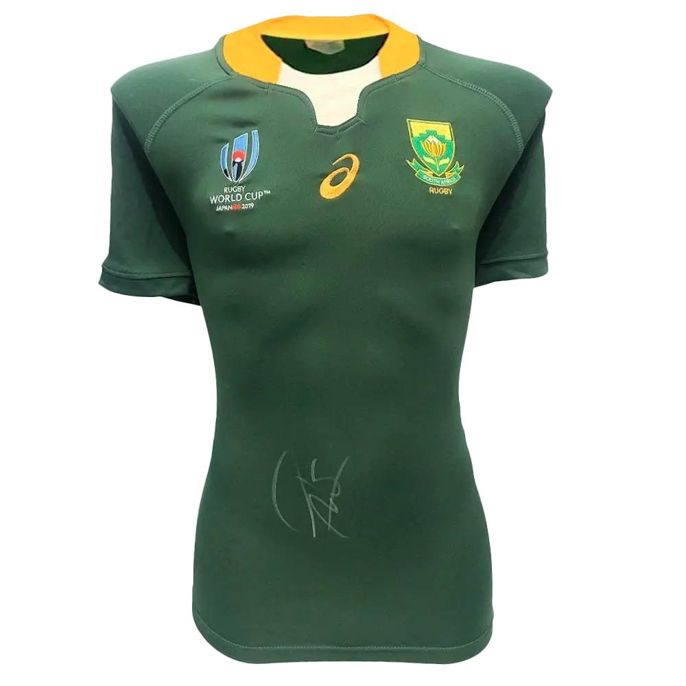 Maillot rugby Afrique du Sud | Springboks 2019 signé par Siya Kolisi