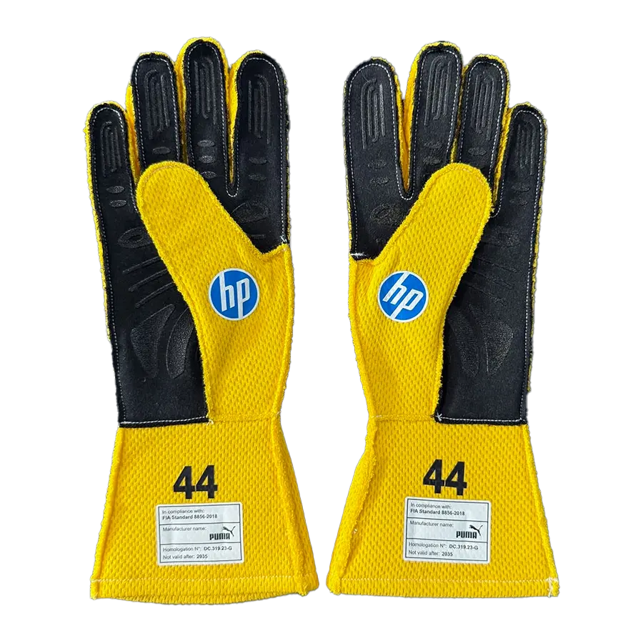 Miniature : Gants F1 Ferrari GP Silverstone 2026 replica signés par Lewis Hamilton encadrés