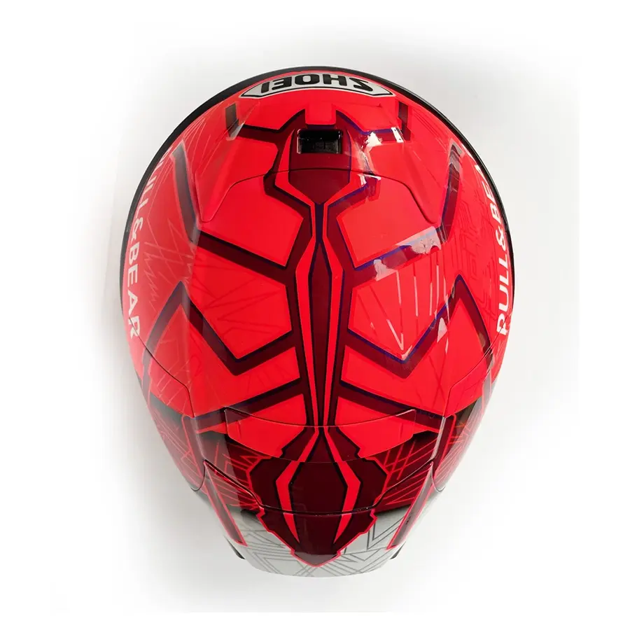 Miniature : Casque MotoGP 1:1 Shoei 2021 replica officiel signé par Marc Marquez