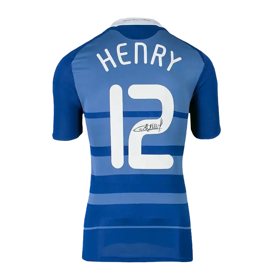 Miniature : Maillot France 2009 signé par Thierry Henry et encadré