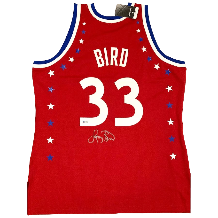 Maillot basket NBA All Star Game 1983 authentic signé par Larry Bird