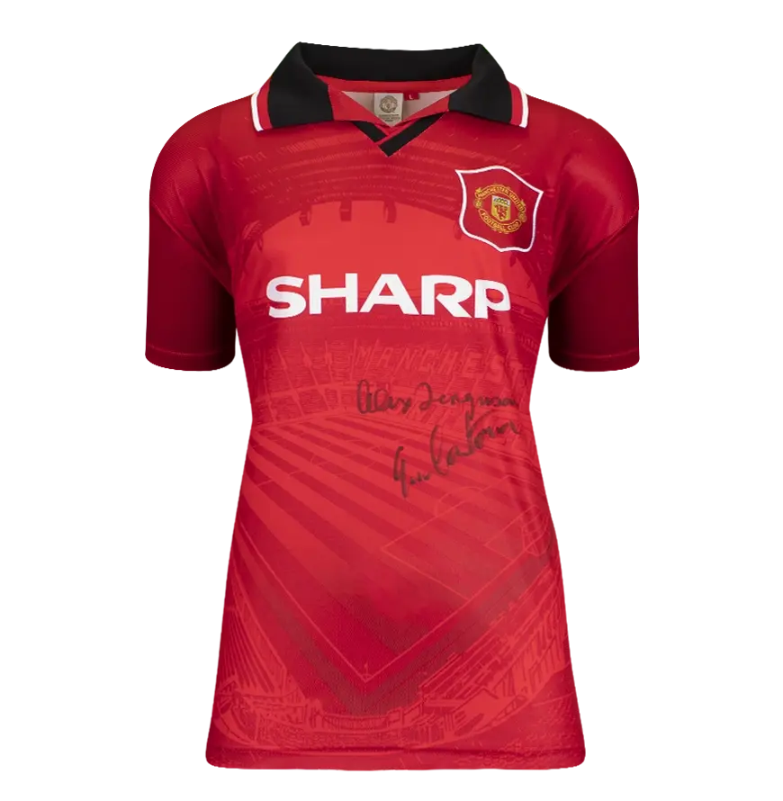 Miniature : Maillot Manchester United 1996 signé par Eric Cantona et Sir Alex Ferguson