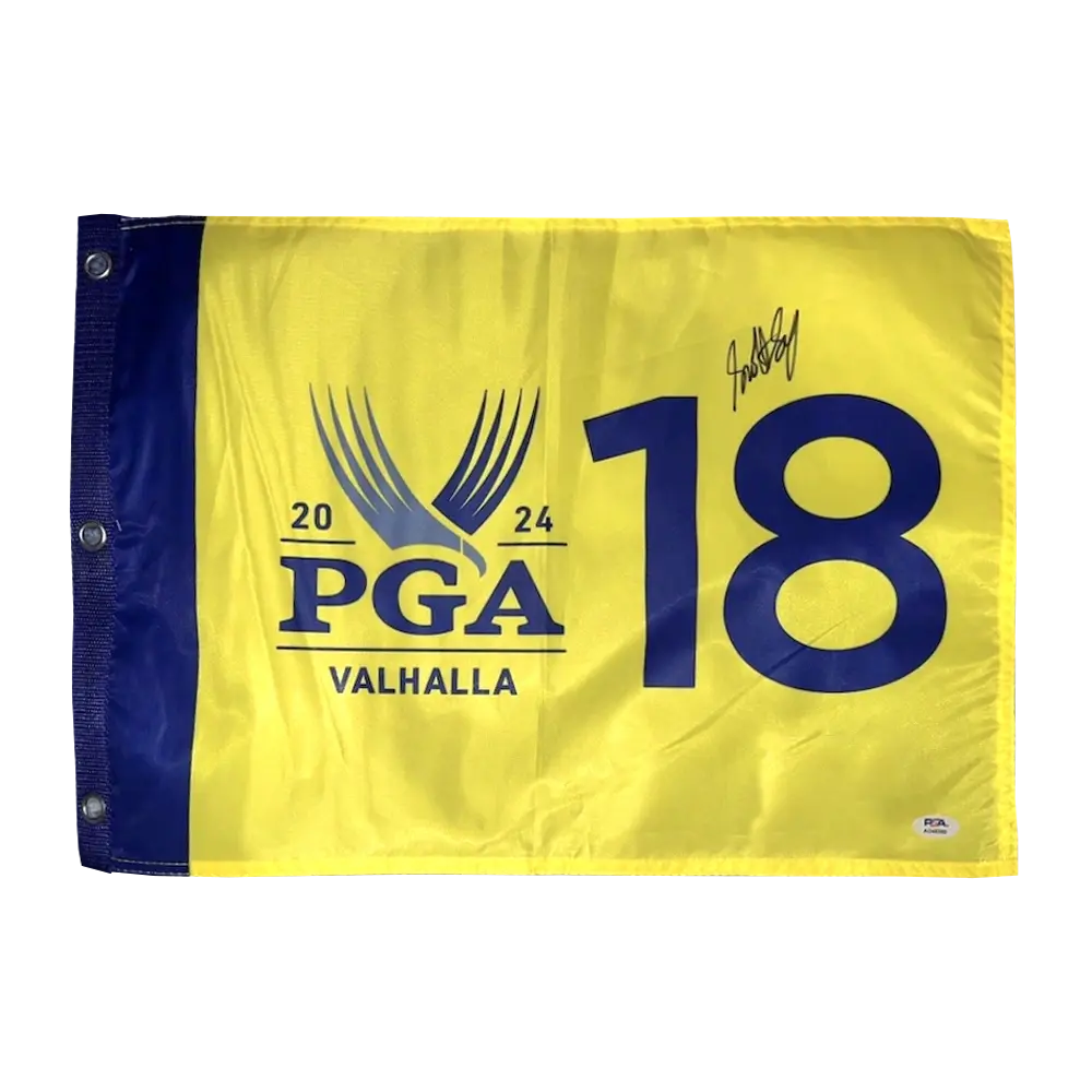 Drapeau golf Championnat PGA 2024 signé par Scottie Scheffler