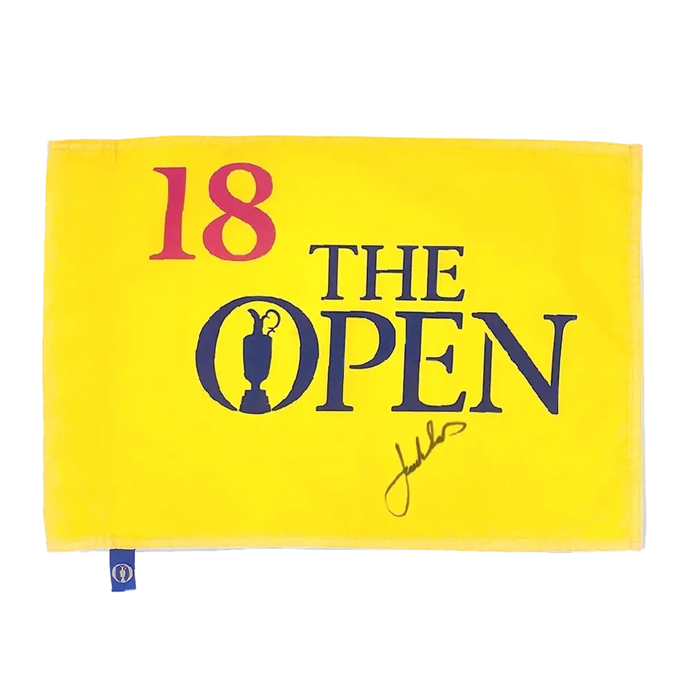 Drapeau golf The Open signé par Jordan Spieth