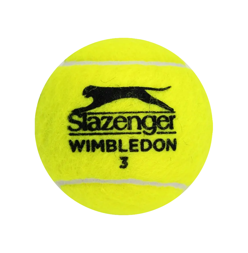 Miniature : Balle tennis Slazenger Wimbledon signée par Carlos Alcaraz et sous vitrine
