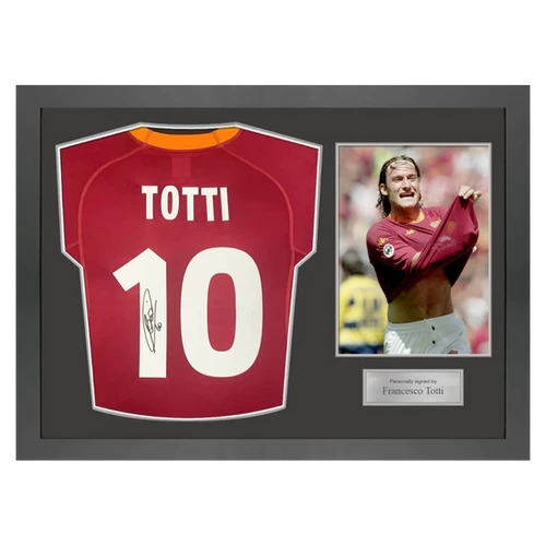England Euros HWC Trading Roma Gifts Francesco Totti Gift Signed