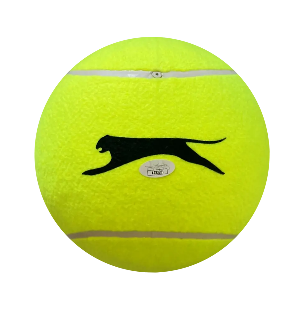 Miniature : Jumbo Balle tennis Slazenger Wimbledon signée par Bjorn Borg