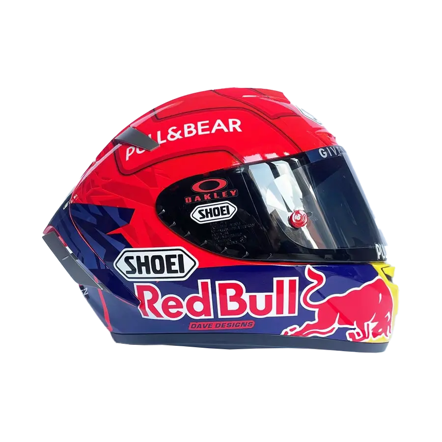 Miniature : Casque MotoGP 1:1 Shoei 2022 replica signé par Marc Marquez