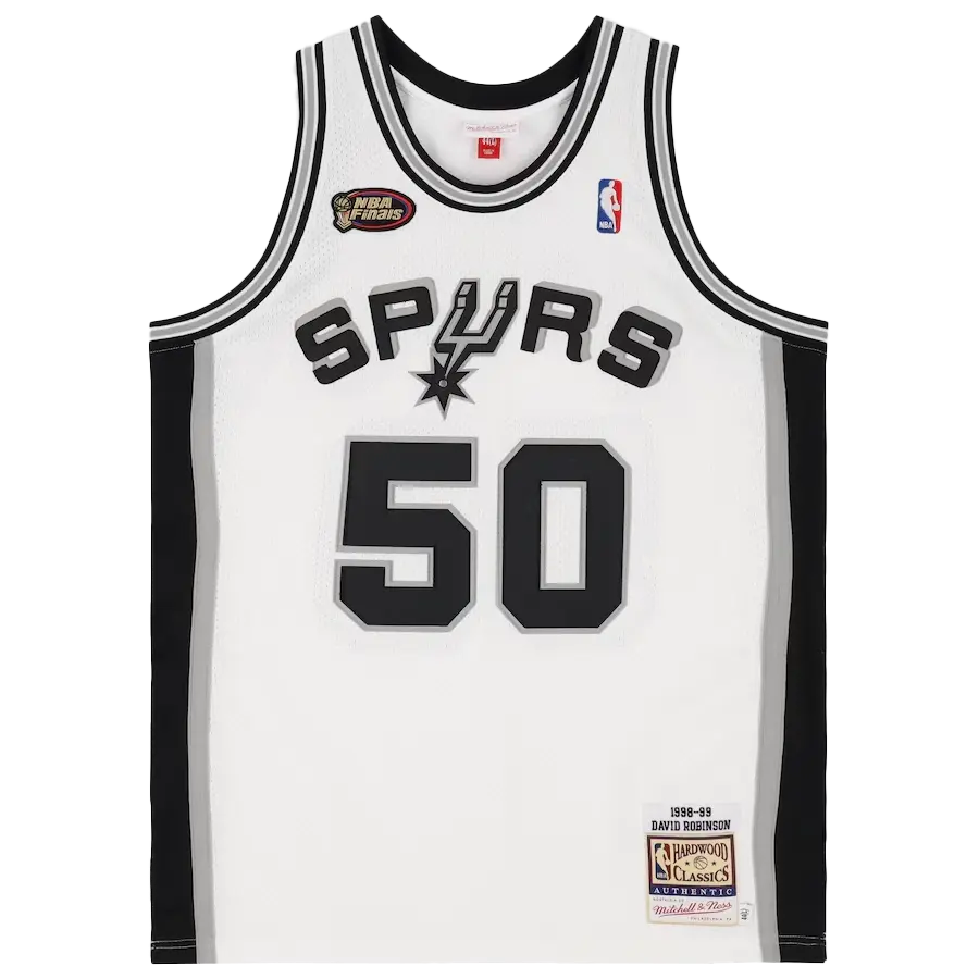 Miniature : Maillot NBA San Antonio Spurs 1999 Home authentic signé par David Robinson