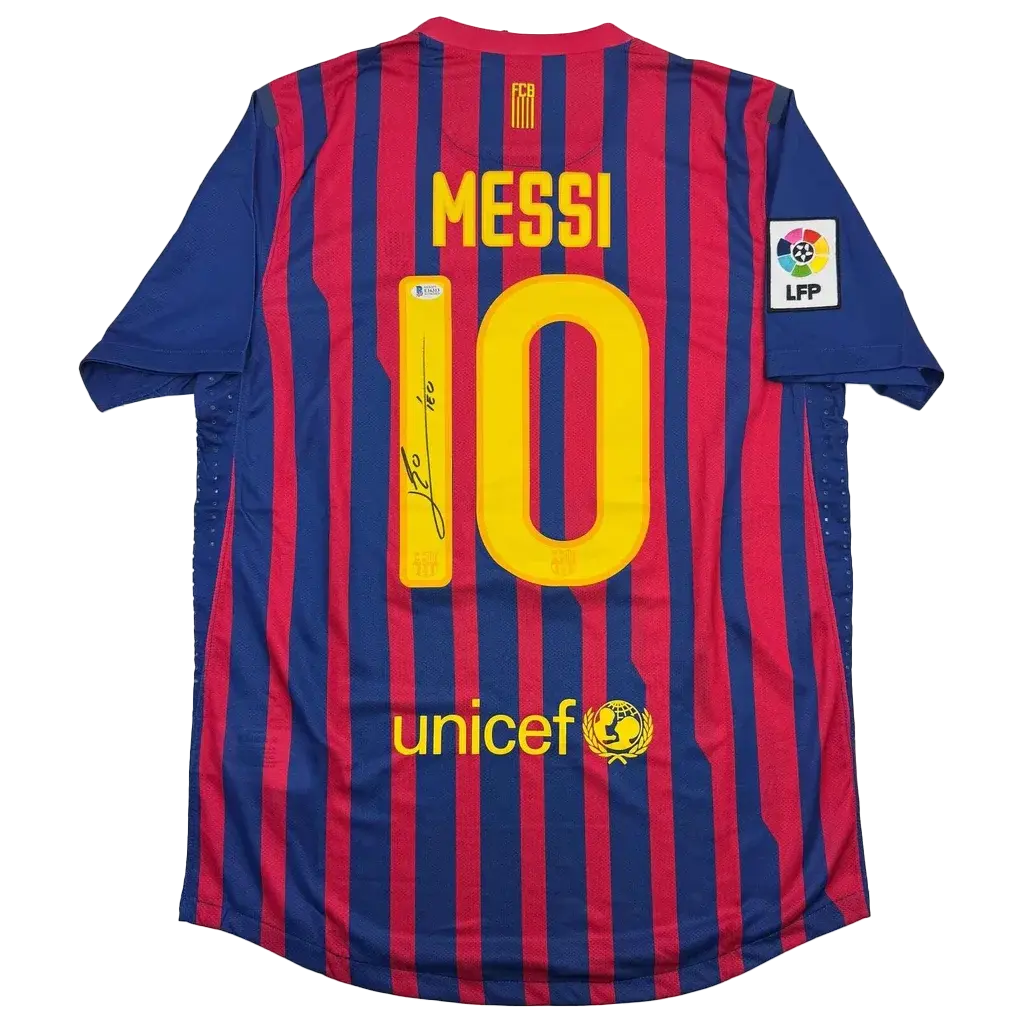 Maillot FC Barcelone 2012 signé par Lionel Messi