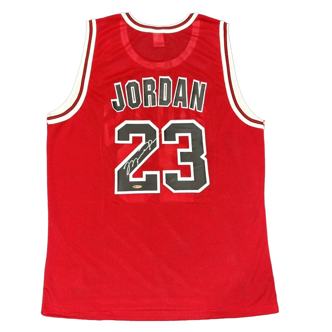 Maillot basket NBA Chicago Bulls 1990's Away vintage signé par Michael Jordan
