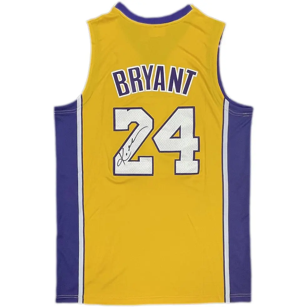 Maillot de basket NBA des Los Angeles Lakers Away signé par Kobe