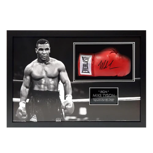 Gant Everlast Rouge Signé Par Mike Tyson (Fiterman Sports Gant Everlast Rouge Signé Par Mike Tyson (Fiterman Sports