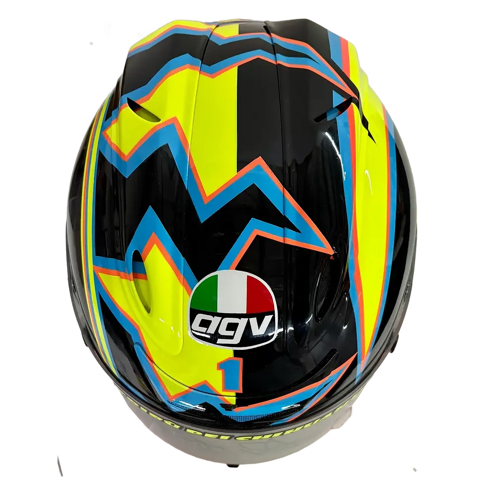 Miniature : Casque MotoGP 1:1 AGV 2004 replica signé par Valentino Rossi
