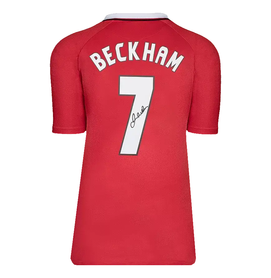 Miniature : Maillot Manchester United 1999 Champions League signé par David Beckham encadré