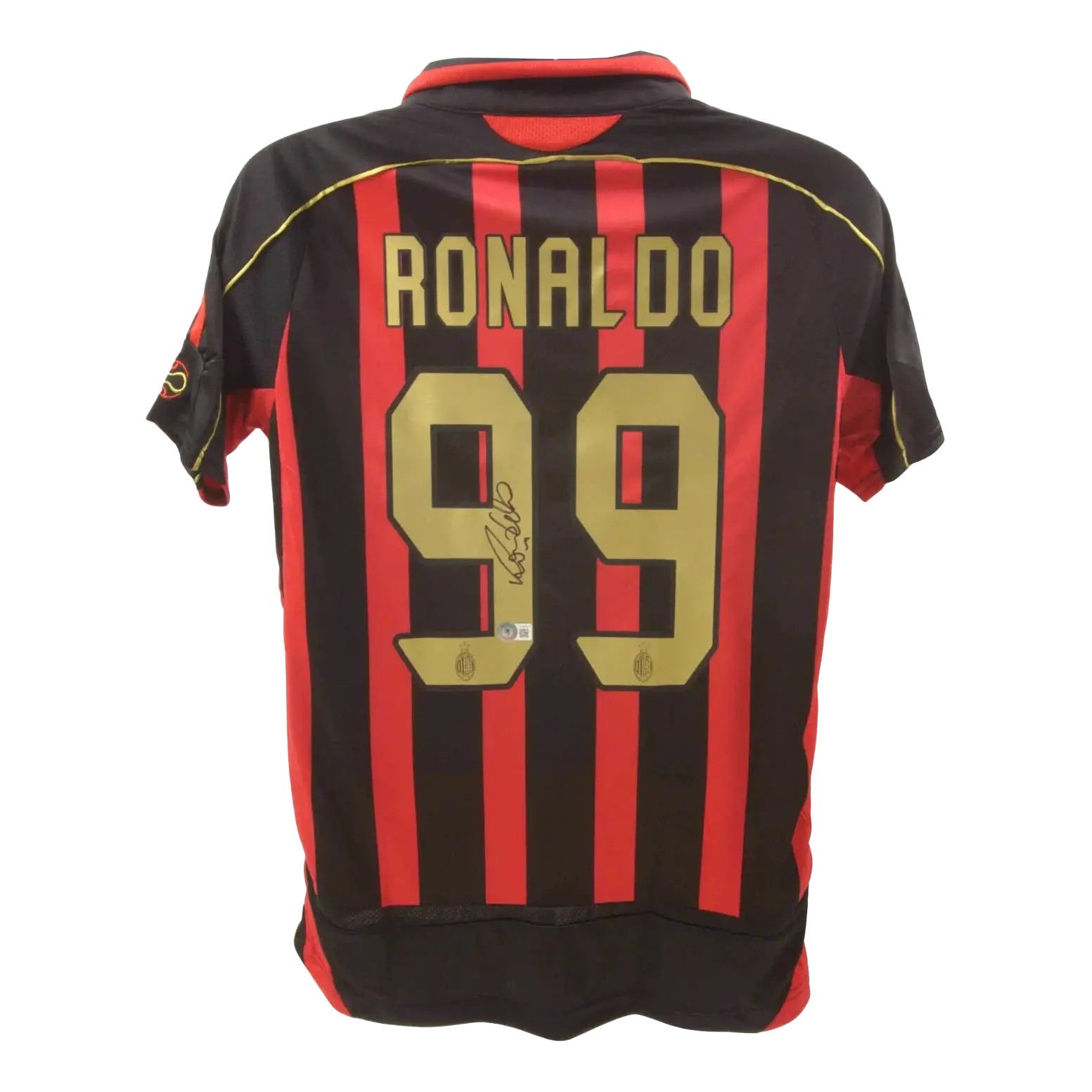 Maillot AC Milan 2007 signé par Ronaldo de Lima