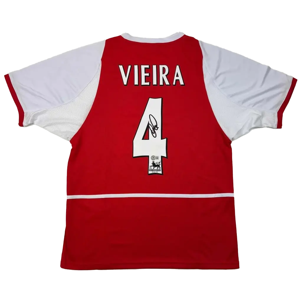 Maillot Arsenal 2004 Invincibles signé par Patrick Vieira