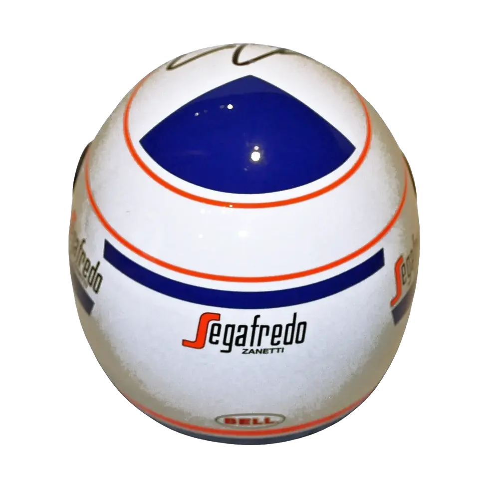 Miniature : Mini Casque F1 Formule 1 McLaren 1985 1:2 Bell signé par Alain Prost
