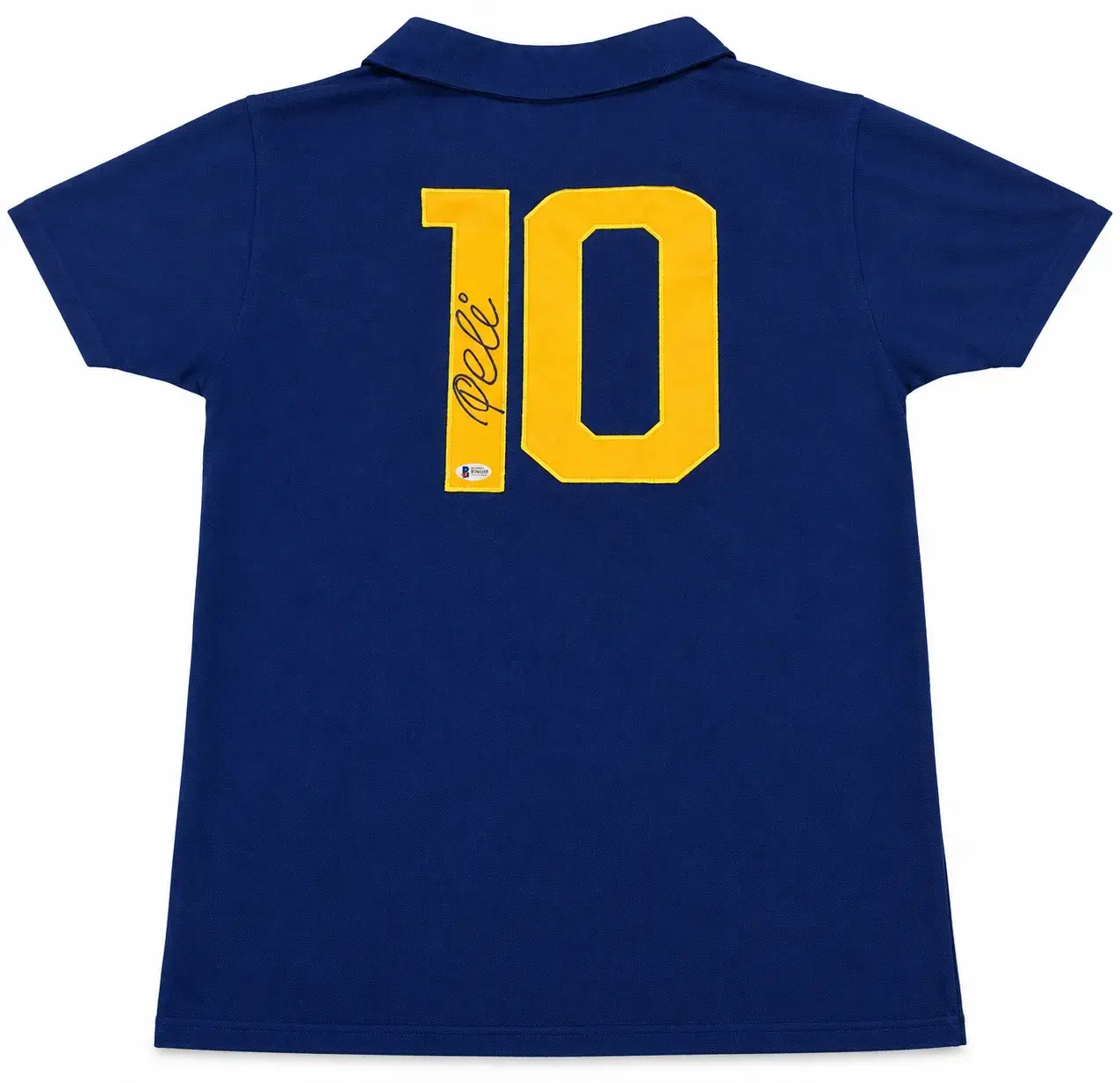 Maillot Brésil 1958 extérieur signé par Pelé