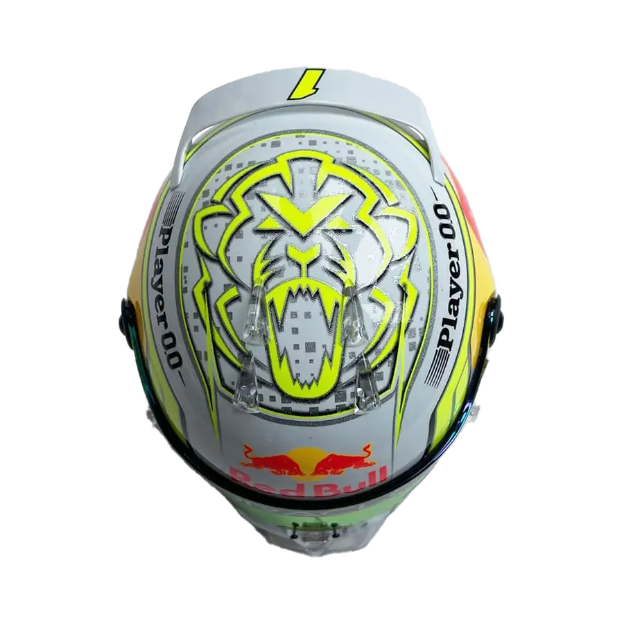 Miniature : Mini Casque F1 Red Bull Racing GP Las Vegas 2023 1:2 signé par Max Verstappen