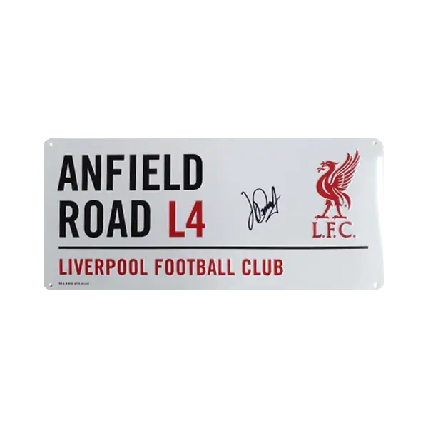 Miniature : Plaque Anfield Road | Liverpool signée par Luis Diaz et encadrée