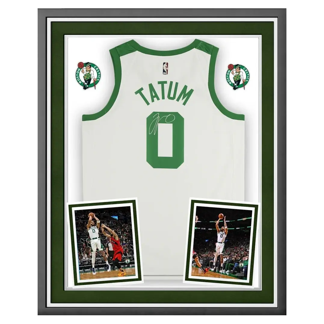 Maillot Boston Celtics Year 0 Classic swingman signé par Jayson Tatum et encadré