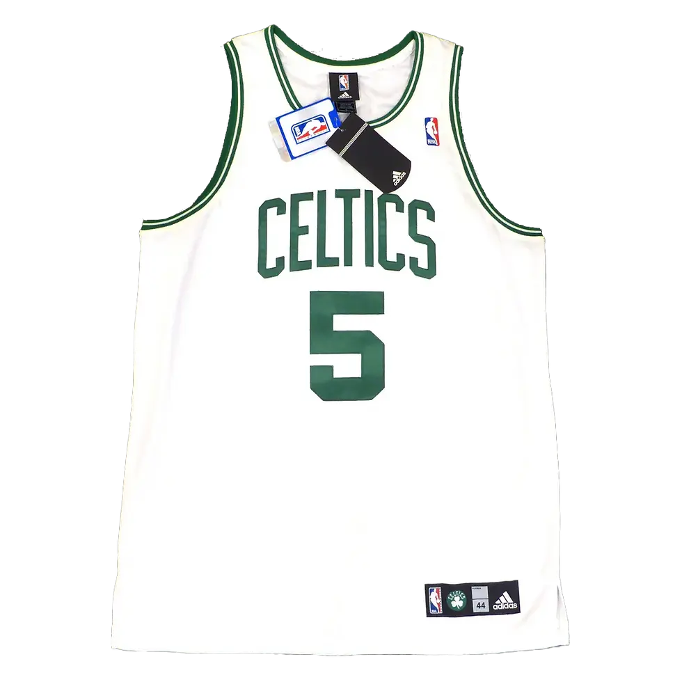 Miniature : Maillot basket NBA Boston Celtics Adidas Home blanc signé par Kevin Garnett