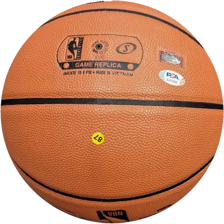 Miniature : Ballon basket NBA Spalding Los Angeles Lakers signé par Kareem Abdul Jabbar