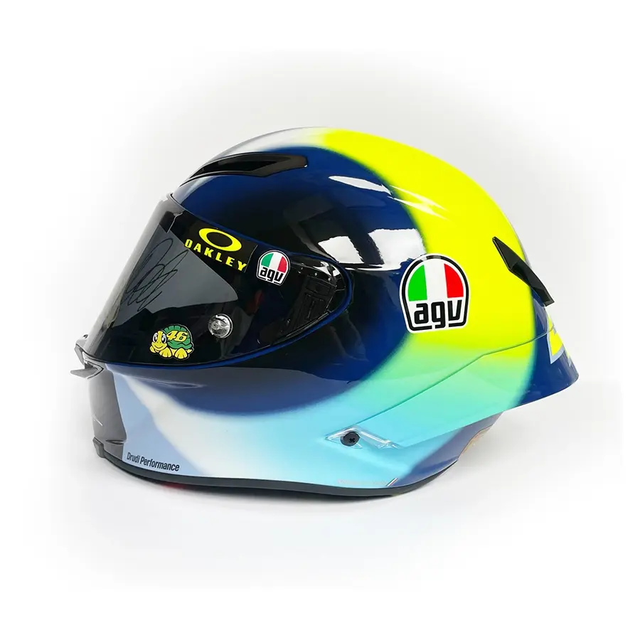 Miniature : Casque MotoGP 1:1 AGV Pista GP RR Soleluna 2021 replica signé Valentino Rossi