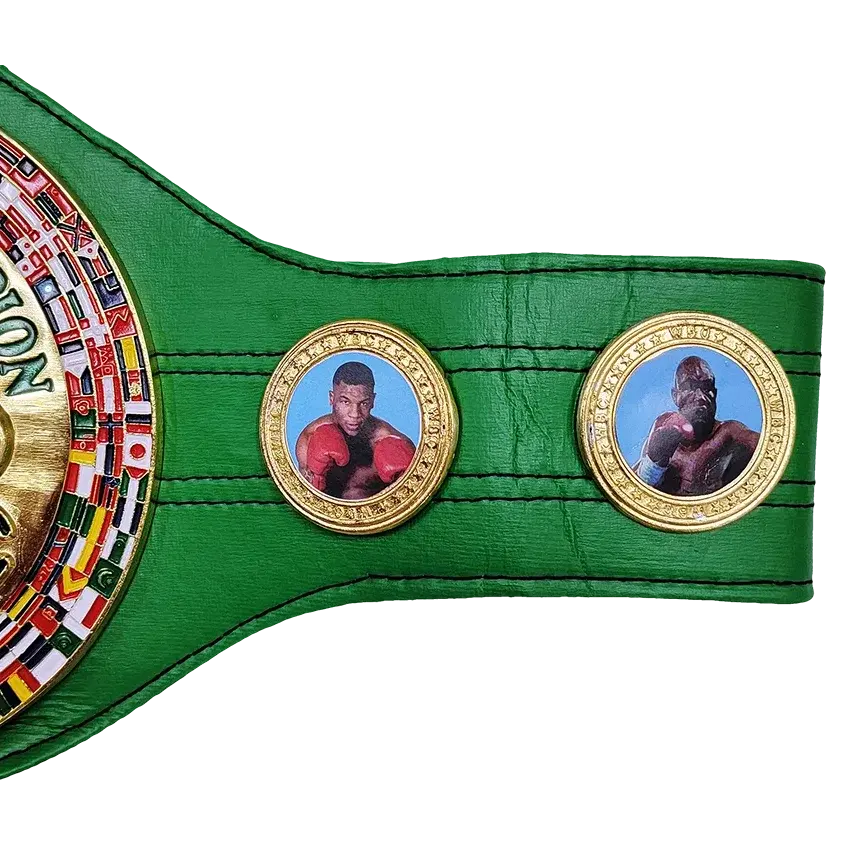 Miniature : Ceinture boxe Champion du Monde WBC verte signée par Mike Tyson
